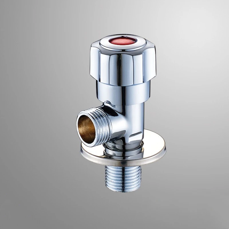 Factory Wholesale Price cheap 90 degree round handle brass angle valve water valve faucet