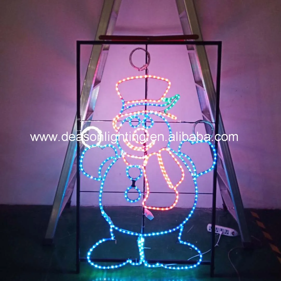 Outdoor Lighted Animated Silly Snowman