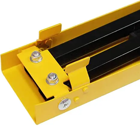 Portable Folding Sawhorse Heavy Duty Twin Pack 275 lb Weight Capacity Each 2 (Yellow)