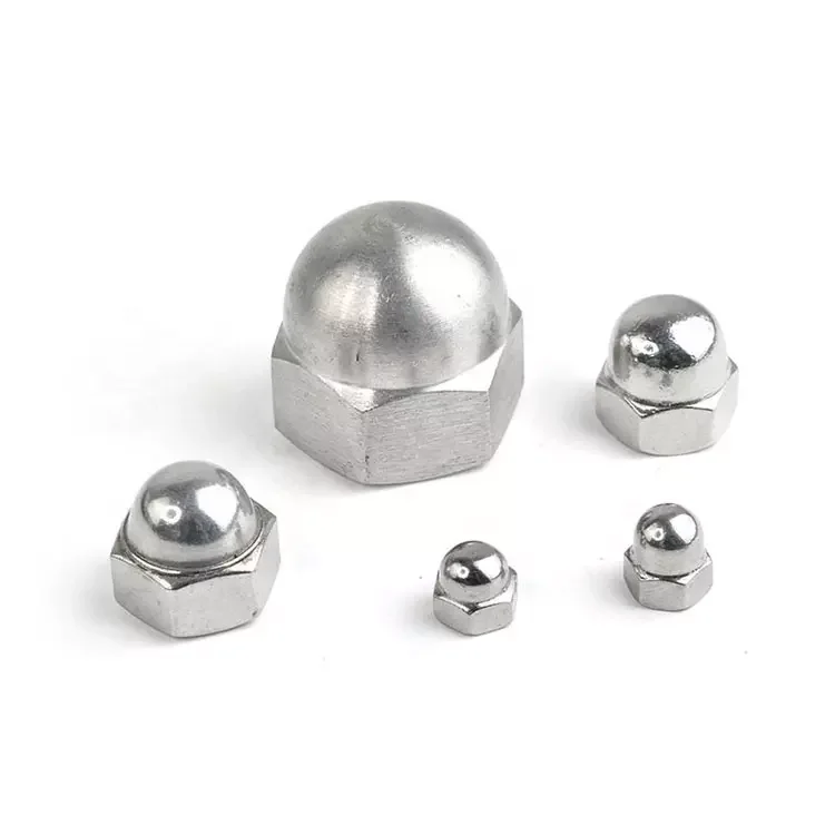 XT Carbon steel  stainless steel din1587 hex domed c ap nut