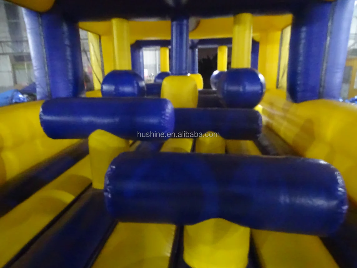 Giant 5K Running Events large mega bounce house bouncy jumping castle outdoor Inflatable Insane 5K run obstacle Course