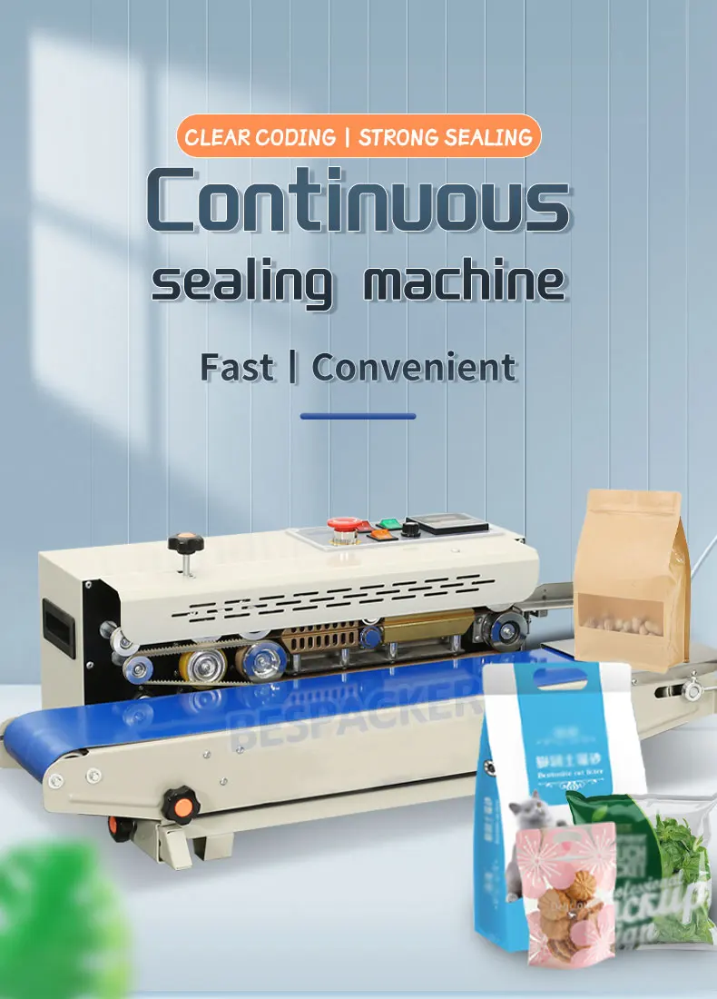 FR-770 Hot Continuous Automatic Sealing Packing Machine PVC Band Sealer Packing Machine