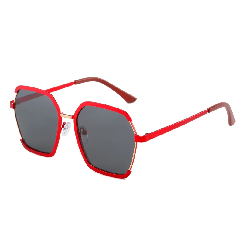 L9004 high fashion colorful polygonal oversized sunglasses custom logo luxury brand designer women sun shades sunglasses