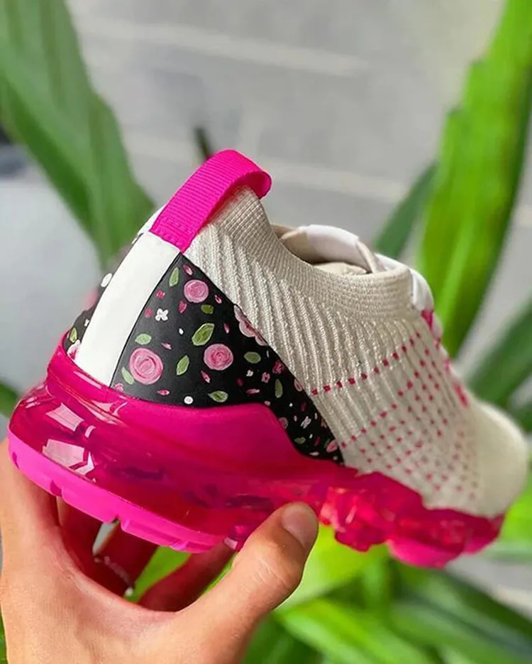 Women Sneakers Multicolor Leisure Comfortable Lace Up Plus Size Outdoor Sports Shoes Casual Shoes