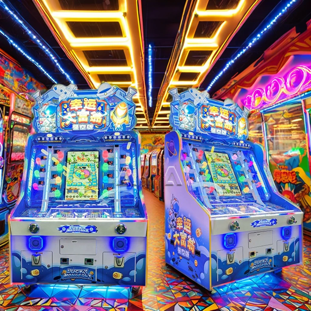 AMA Lucky Monopoly Simulator Lottery Carnival Arcade Game Machine Indoor Amusement Ticket Redemption Game Machine