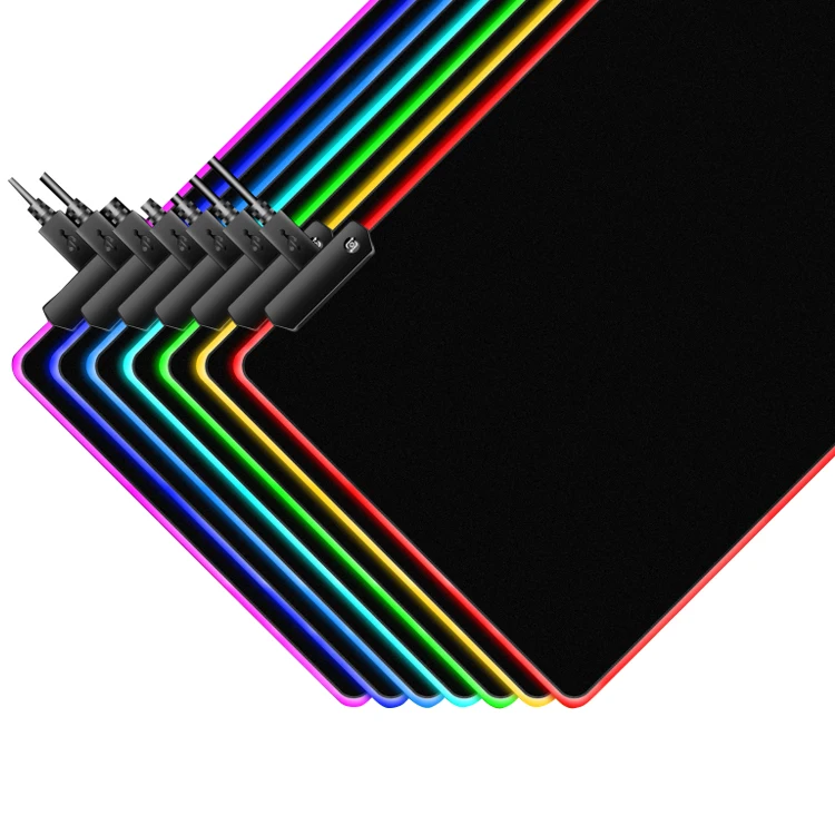 Customised Wireless Mouse Pad Charger Extended Mousepad Rgb Mouse Pad Black Gaming Mousepad