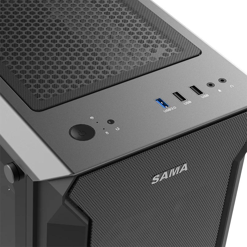 SAMA полностью из закаленного стекла ПК корпус Радужный RGB контроллер полная башня компьютер Корпус usb 3 0
