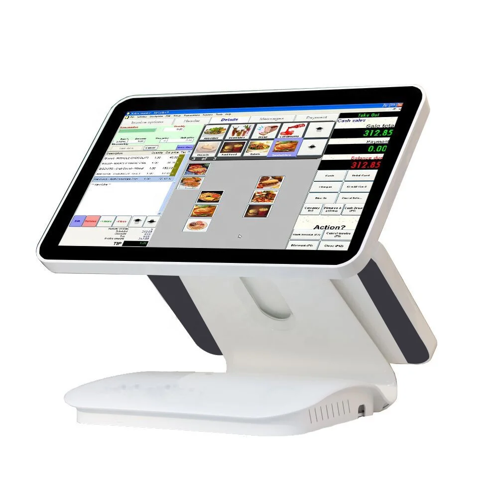 touch screen cashier machine cash phone counter computer terminal  pos system wintec pos machine