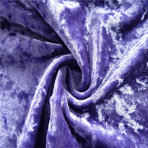 Ice design turquoise solid plain dyed stretched velour for home textile