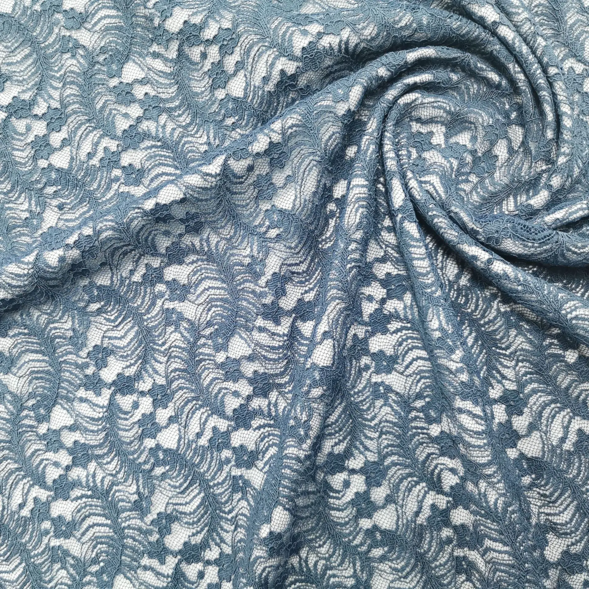 Newest Design Bridal Nylon Spandex Lace  Embroidery Luxury Lace Fabric