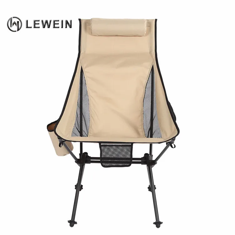Cheap small customized color high back lightweight ultralight light portable folding camping fishing moon chair