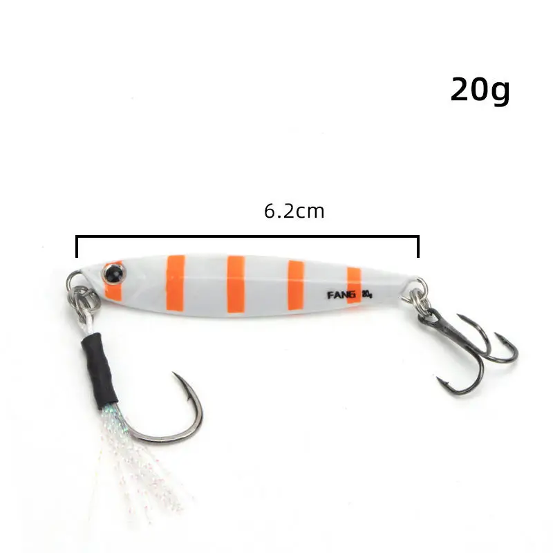 Pesca 20 г 30 40 60 cebo luminoso de pesca медленная приманка для морской рыбалки Барракуда металлическая рыбы