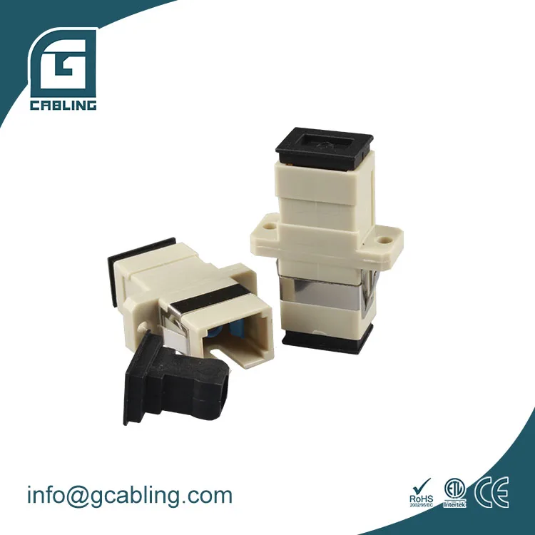 10 pack OM1 OM2 SC simplex fiber optic adapters SC fiber connector SC UPC  optic fiber adapter connecter coupler fast connector