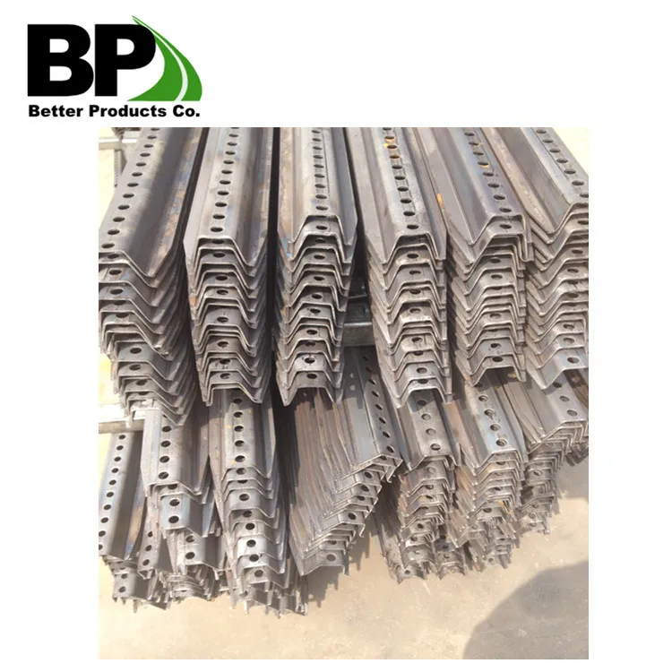 Customized Steel U Channel Traffic Road Warning Sign U Post Versatile Perforated U Post for Mechanical and Structural Purpose