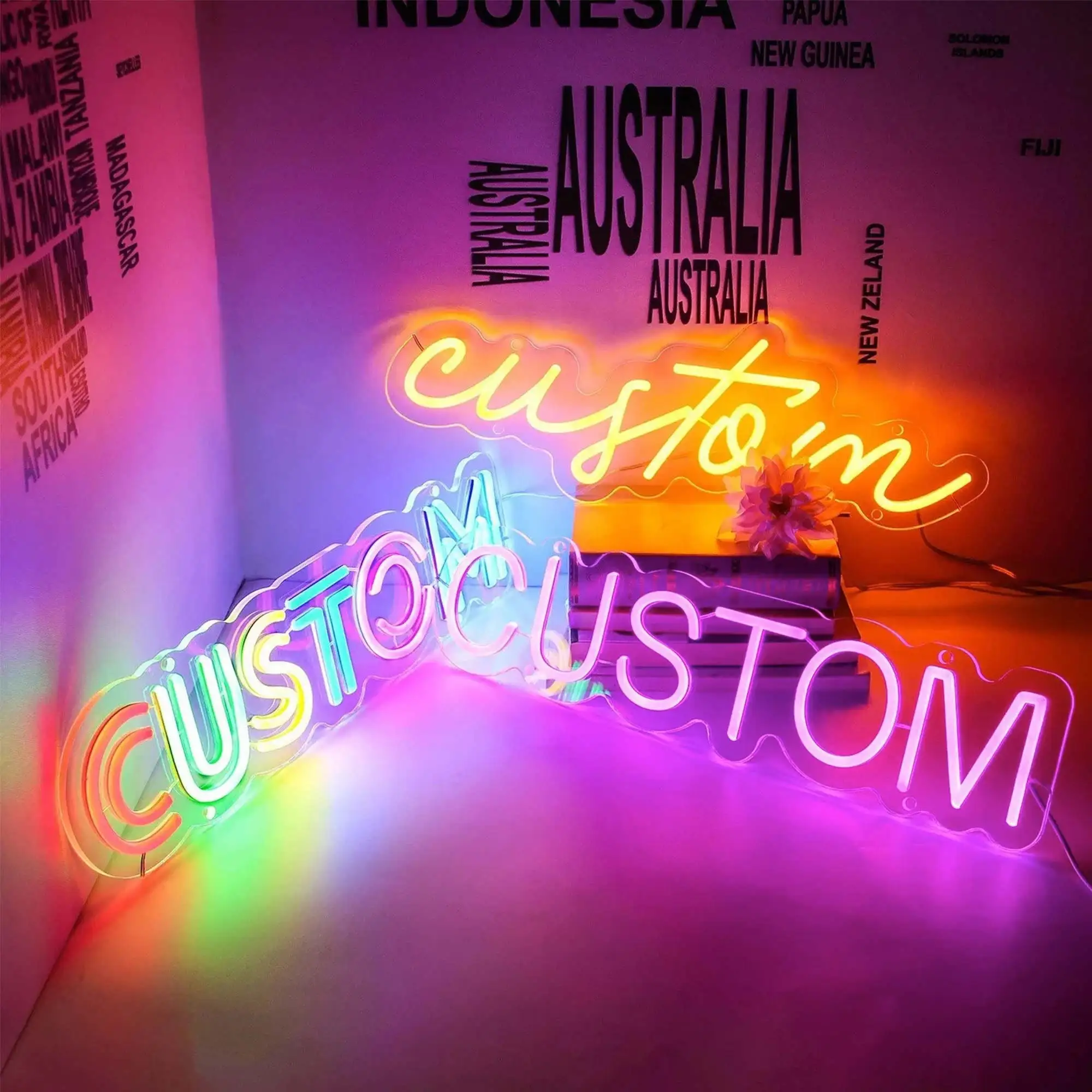 Neon Sign Custom Logo Wall Decor LED Neon Sign Wedding Name Sign Personalized Birthday Business Shop Bar Party Game Room Salon