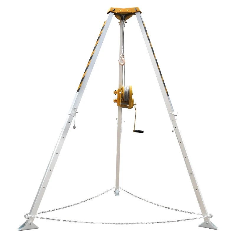 XINDA Aluminum Tripod with Retractable Winch for Rescue Lifting  Fire Fighting