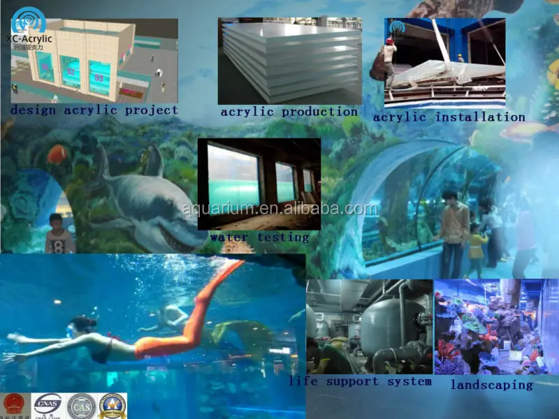 Custom PMMA acrylic Sheet High Transparent Perspex Glass Clear Cast Acrylic Sheet/Panel for Swimming Pool