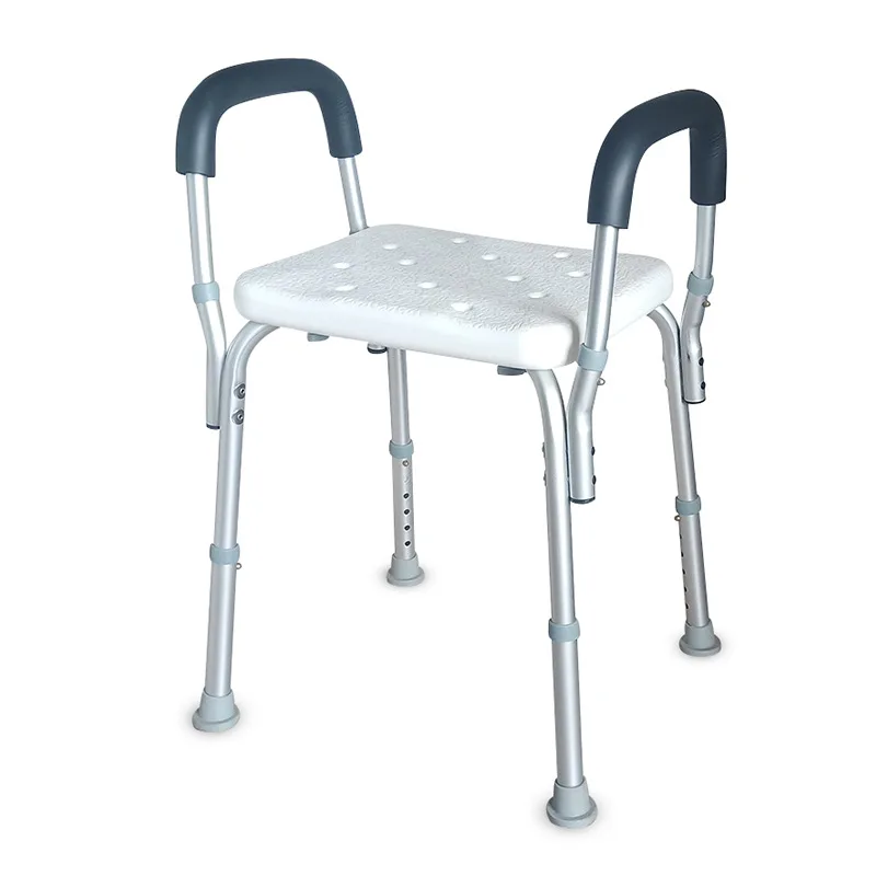 Wholesale Comfortable Bathroom Plastic Stool Shower Chair Adjustable height shower chair for the elderly bath chair