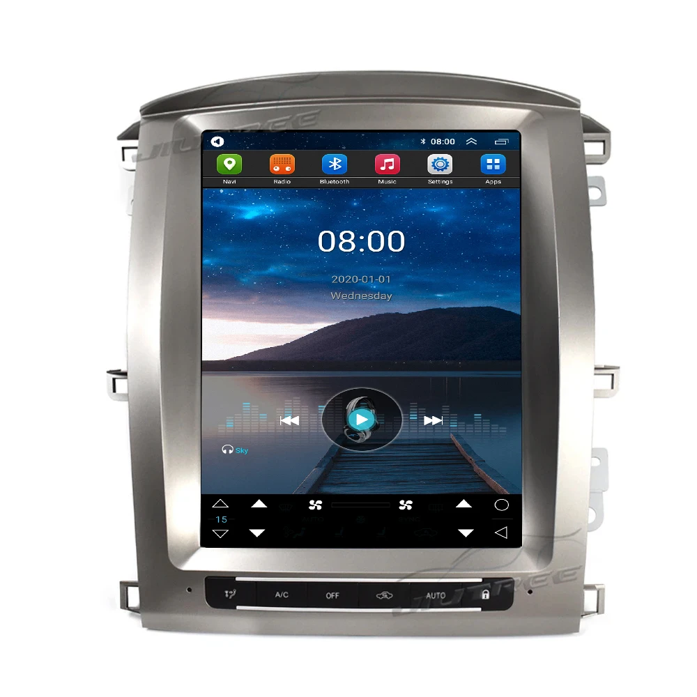 Автомагнитола на Android 13 мультимедийный плеер для Toyota Land cruiser 100 Lexus LX470