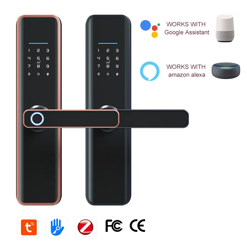 Высокий уровень безопасности: белый серебристый черный отпечатков пальцев интеллигентая (ый) мобильного телефона удаленное управление с помощью приложения двери TT