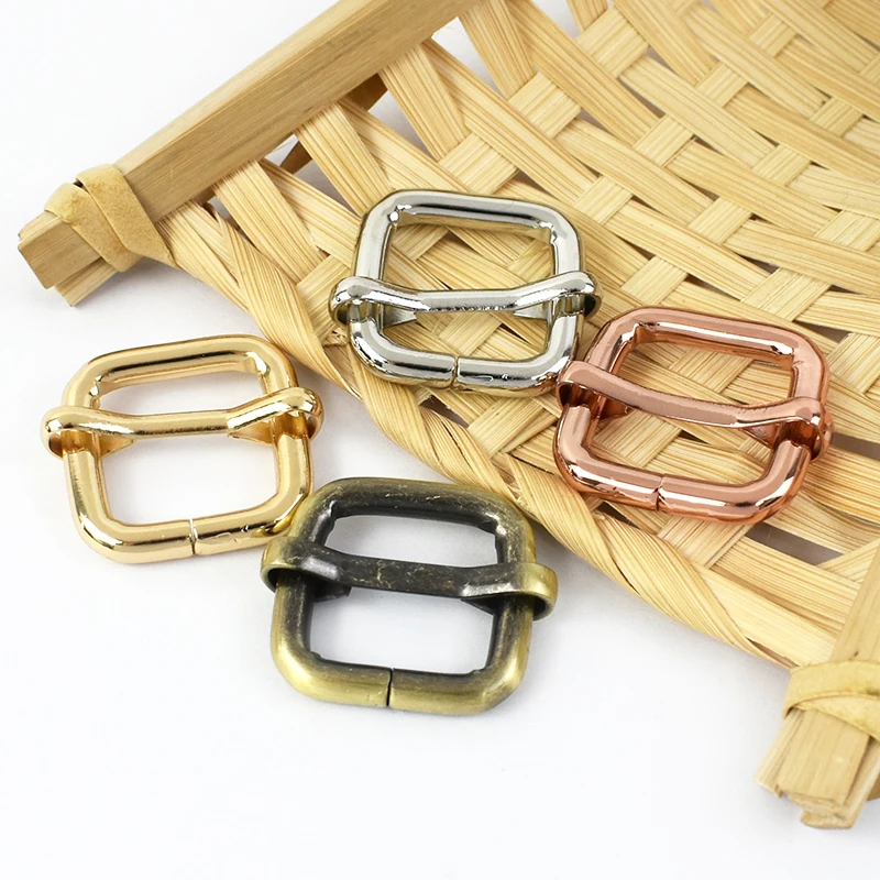 Meetee F2-12 16mm Handbag Keychain Hook Bag Straps Webbing Metal Strap Adjuster O D Ring Clip Clasp Tri Glide Slider Buckle