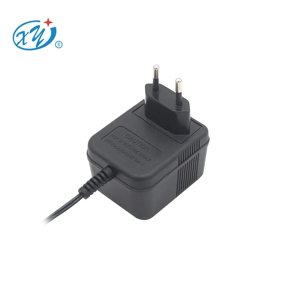 Wall Mount Plug in AC to AC power supply 110v 220v 230v 240v to 12vac 24vac 500ma 400ma Linear Transformer Power Adapter