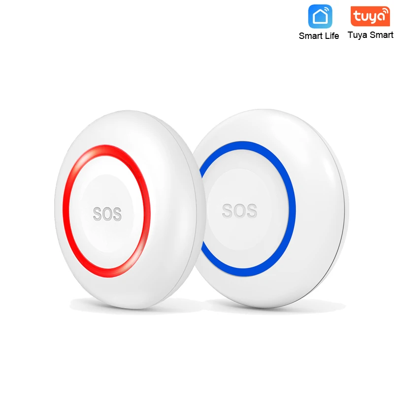 Kerui Smart Wireless Tuya WIFI SOS Panic Button Elderly Women Emergency Alarm Keychain Personal Safety Gadgets
