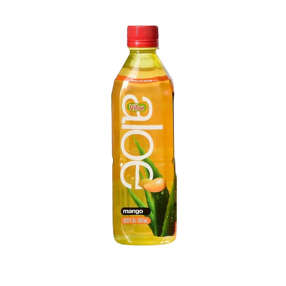 Viloe Soft Drink 500ml Aloe Vera Juice, Zero Sugar Original Flavored, Aloe Vera Drink With Pulp, Bebida Aloe Vera