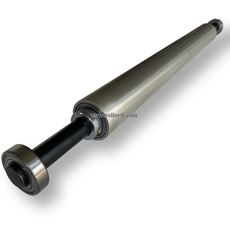 custom live shaft conveyor aluminum idler roller