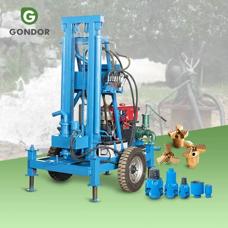 Ground Home Cheap Water Well Drill Rig 35hp 150m Electric Portable Shallow Bore Opening Dig Machine of Price