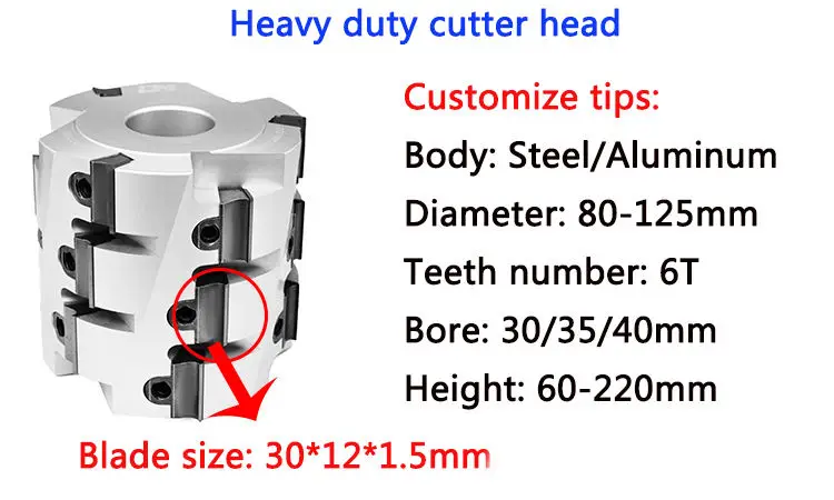 Woodworking Tool Planer Jointer Cutterhead Supplier Wood Customized Spiral Helical Cutter Head Manufacturer