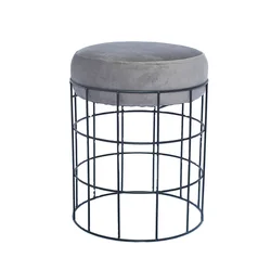 Туалетный столик Laynsino с тканевой обивкой и металлической рамой