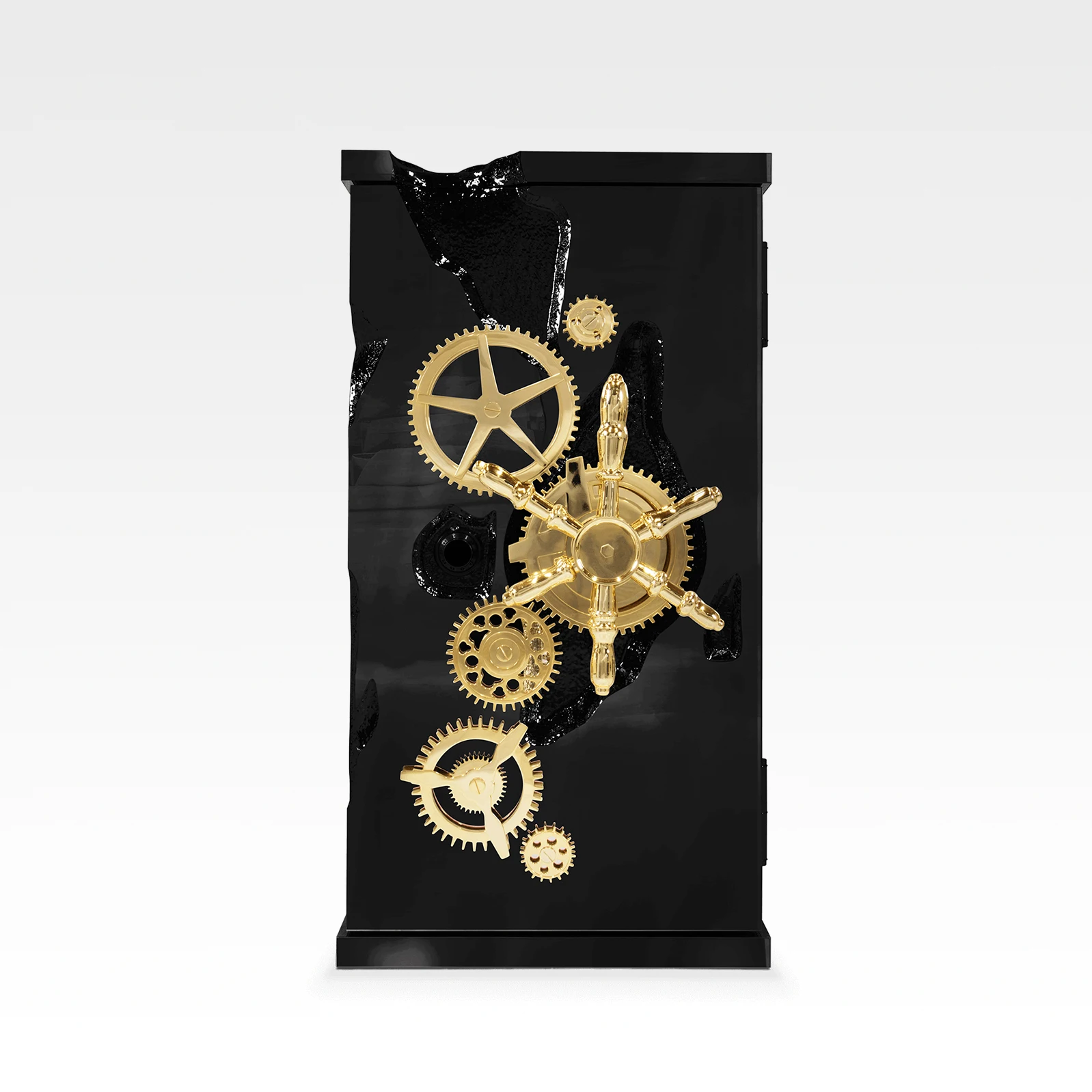 Black plated stainless steel wine cabinet Anti-theft large capacity safe Safe Luxury high-end art home furniture safe