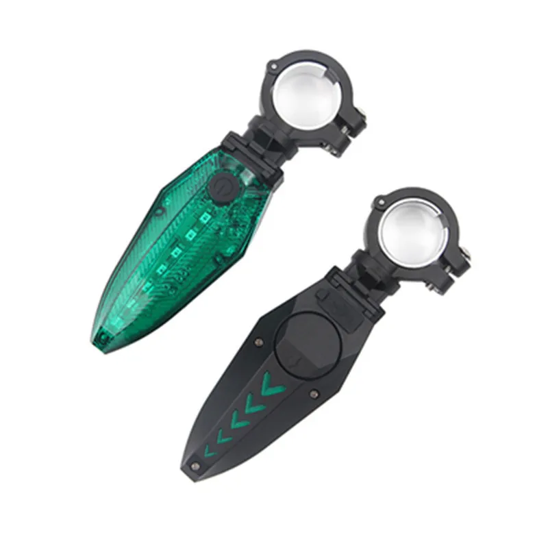 Bike vice handlebar light bicycle led light steering handlebar turn signal light electric horn alarm grip riding accessories