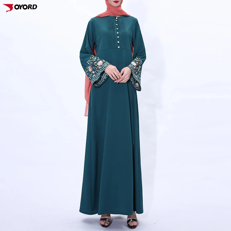 2pcs/set women abaya dress and full cover hijab luxury dubai malaysia arab muslim traditional costumes islamic clothing