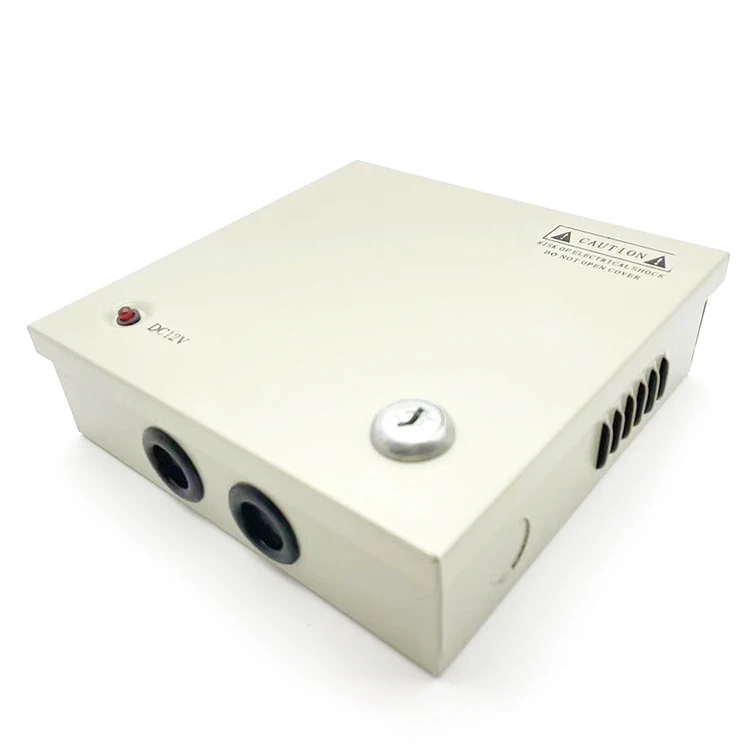 adjustable ac dc 60w power supply cctv 12v 5a 4ch 60w cctv camera power box cctv accessories