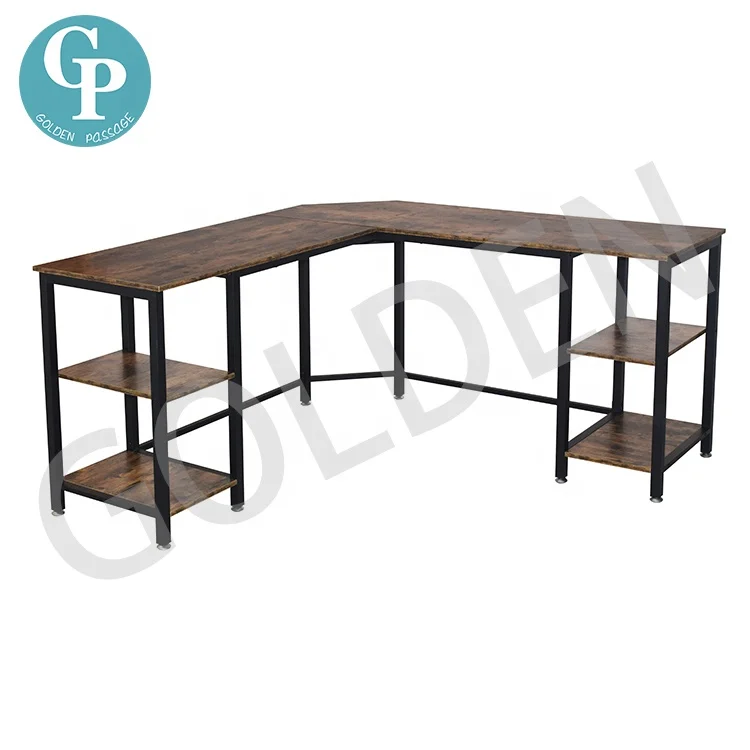 L в форме Tab l e домашний Офисный Компьютерный угловой стол с She l f Рабочий стол для учебы игровая рабочая станция