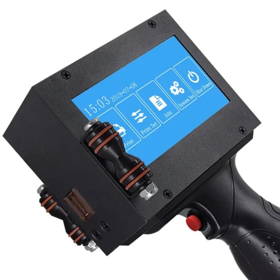 Expiry Date QR Code Printing Machine Handheld Inkjet Printer for PVC card  Plastic Cable