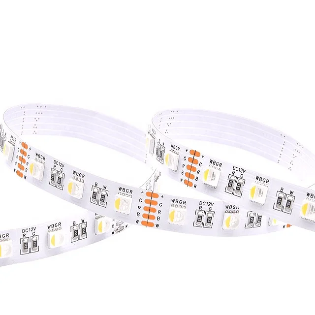 Analog LED strip with both RGB and Warm White flexbiel RGBW RGBWW 60 led strip