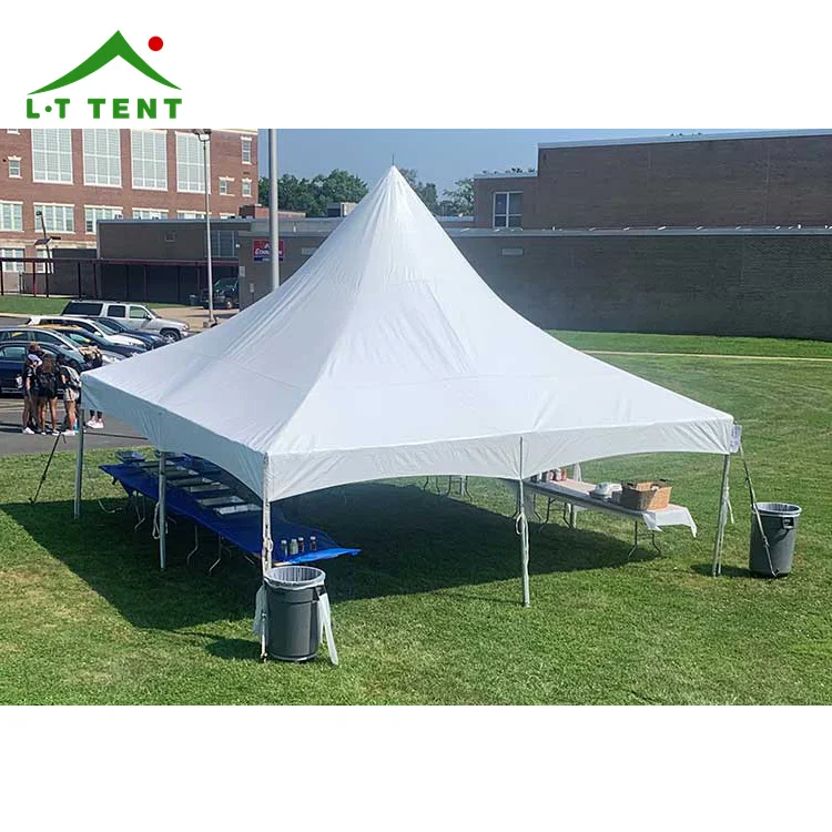 3x3 4x4 5x5 6x6 Large Wedding Marquee High Peak Frame Tent With Fabric Walls Aluminum Frame Cross Cable Tent