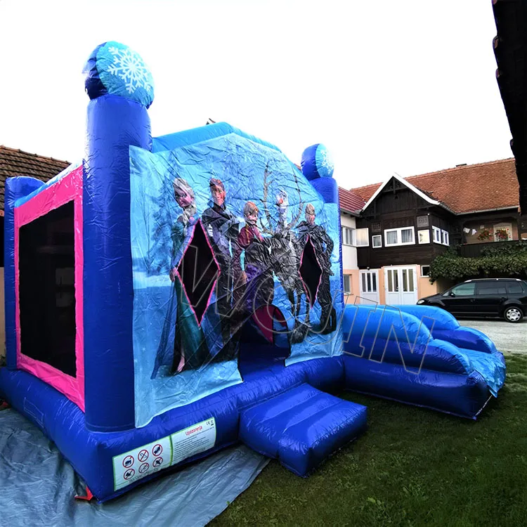 unicorn carriage theme kids inflatable castle slide inflatable bounce house slide for Event or birthday party