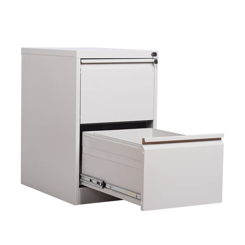 Home Office Small Furniture Narrow Edge Steel 2 Drawer Cabinet Modern Filing Cabinet Metal Storage 2 Drawer Metal File Cabinet