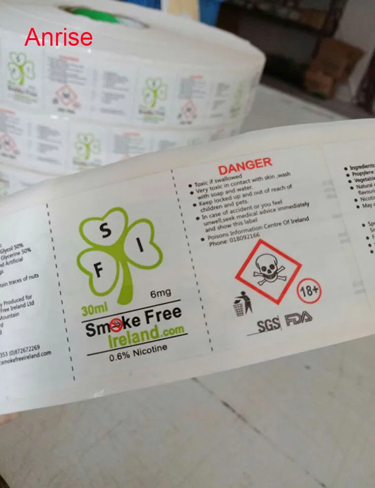 Custom Logo Printing Adhesive Glossy Matte Waterproof Perfume Bottle Labels Adhesive Essential Oil Bottle Sticker Label