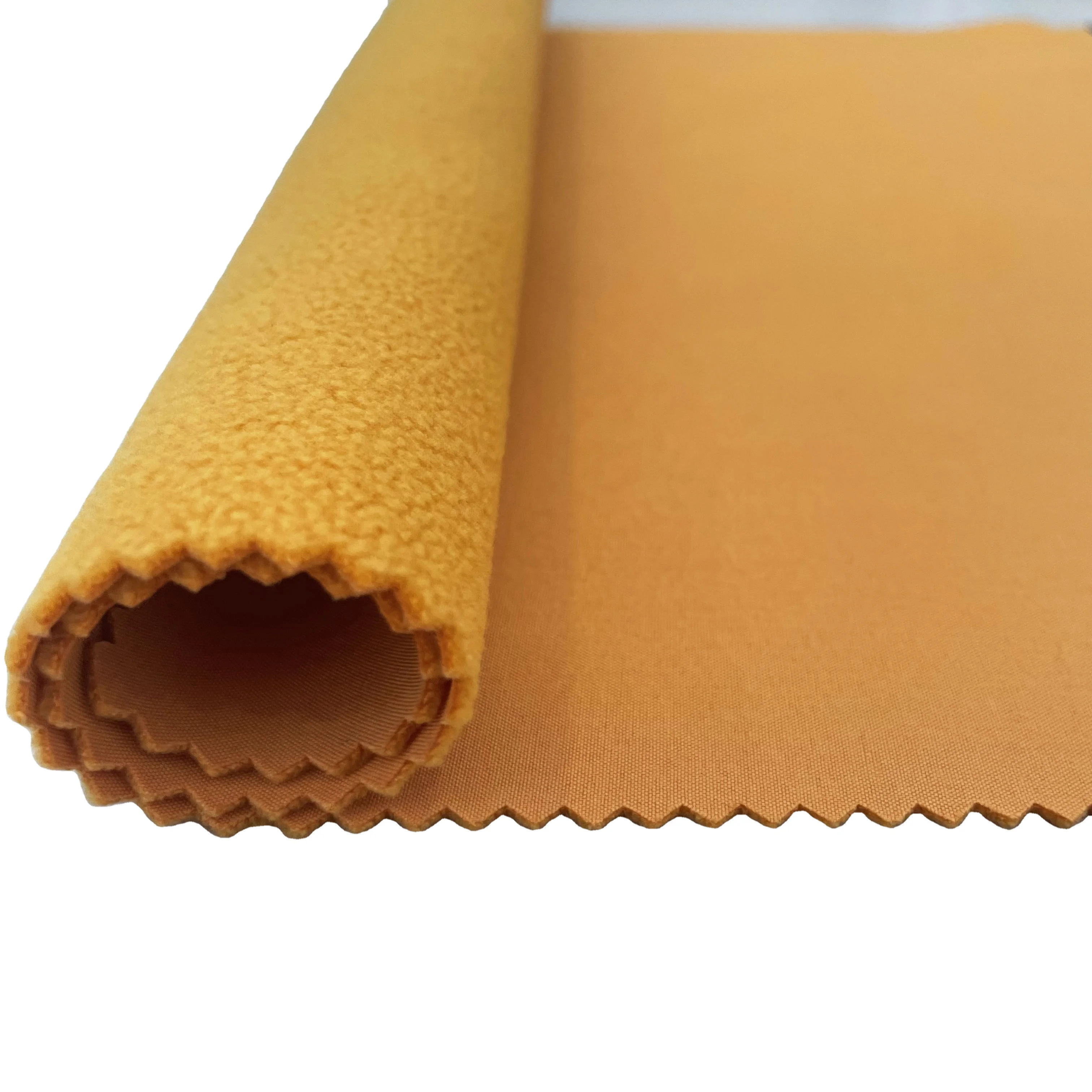 4 way stretch bonded TPU membrane and polar fleece softshell fabric