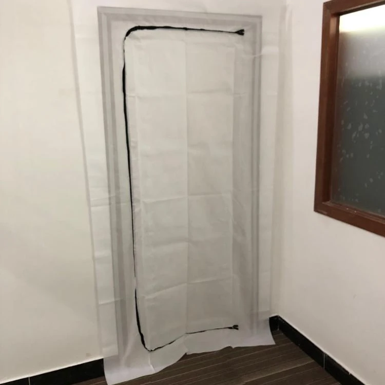 Staubschutztur Zipper door LDPE U or Fleece C Dust Protection