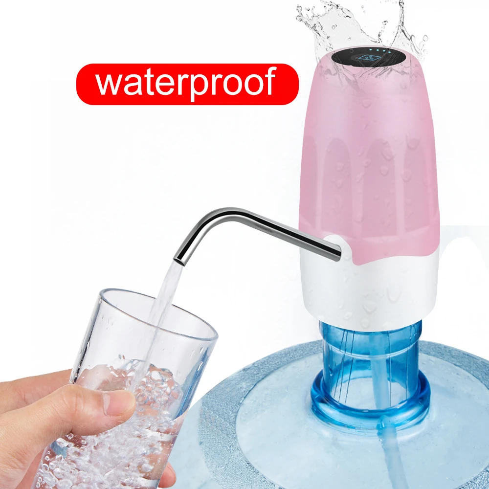 one button home press rechargeable smart water dispenser bottle pump