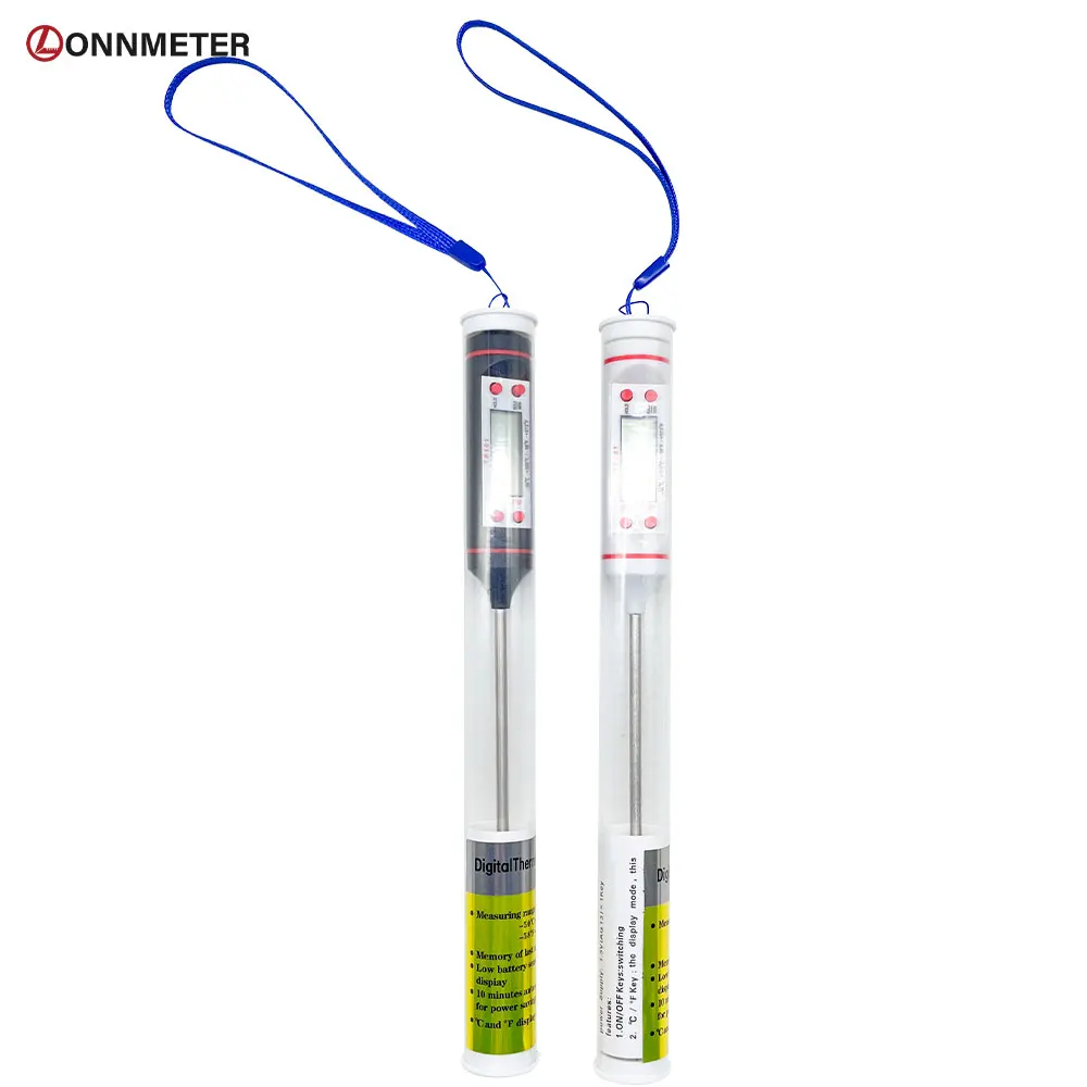 Lonnmeter Бытовая карманная ручка в стиле цифровой мгновенный считывание мяса и конфет кулинарный термометр для кухни