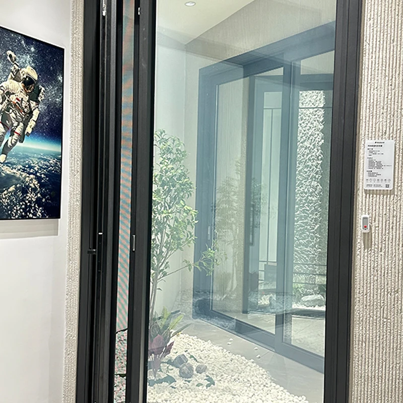 Electric Casement Window System Window Quality Assurance Ventilation Double Inside Opening Aluminum Alloy Horizontal Modern