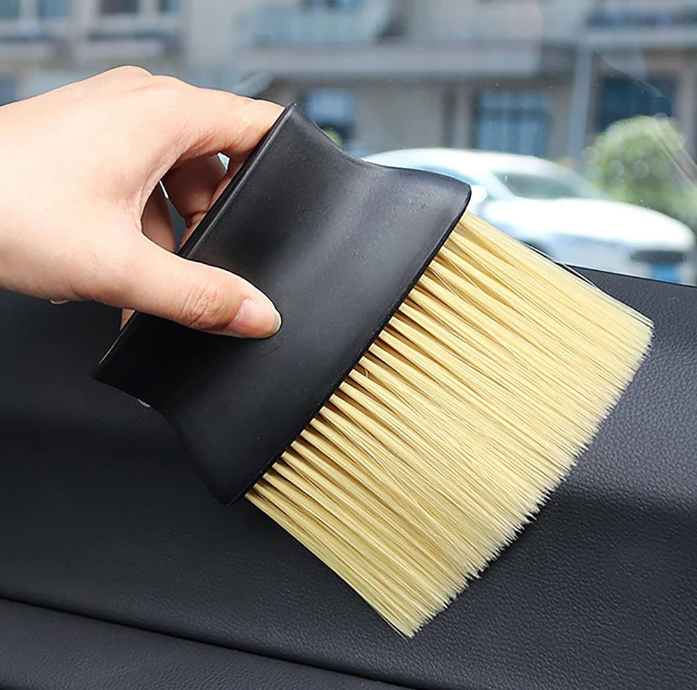 Car Cleaning Brushes Duster, Soft Bristles Detailing Brush Dusting Tool for Automotive Dashboard Interior
