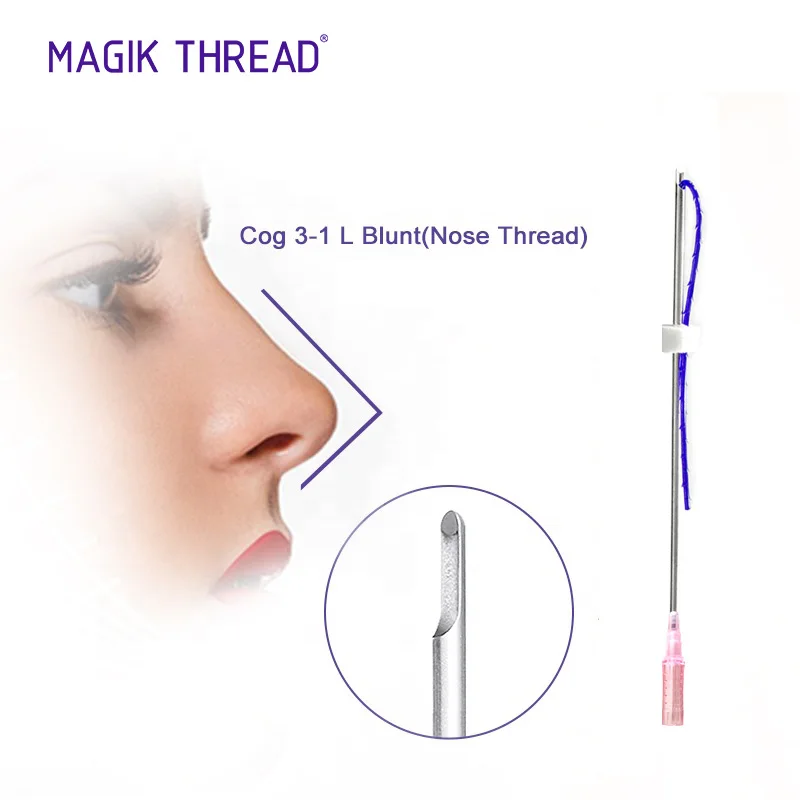 Magik Thread aesthetic products buy online cog 3-1 L blunt 19g 25mm nose thread mesh pro threads lifting